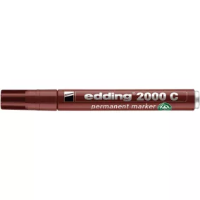   Alkoholos marker, 1,5-3 mm, kúpos, EDDING "2000", barna