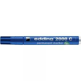   Alkoholos marker, 1,5-3 mm, kúpos, EDDING "2000", kék
