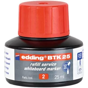   Utántöltő tábla- és flipchart markerhez, EDDING "BTK 25", piros