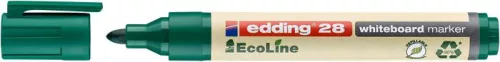 Tábla- és flipchart marker, 1,5-3 mm, kúpos, EDDING "28 Ecoline", zöld