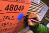 Alkoholos marker, 1-5 mm, vágott, EDDING "330", fekete