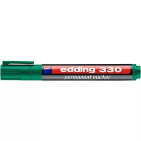   Alkoholos marker, 1-5 mm, vágott, EDDING "330", zöld