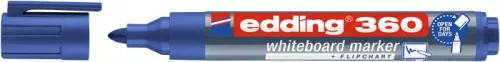 Tábla- és flipchart marker, 1,5-3 mm, kúpos, EDDING "360", kék