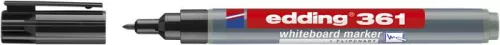 Tábla- és flipchart marker, kúpos, 1 mm, EDDING "361", fekete