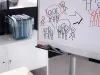 Flipchart marker, 1,5-3 mm, kúpos, EDDING "380", piros