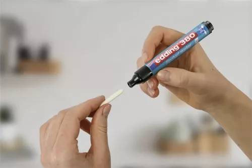 Flipchart marker, 1,5-3 mm, kúpos, EDDING "380", piros