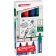 Flipchart marker készlet, 1,5-3 mm, kúpos, EDDING "380", 4 különböző szín