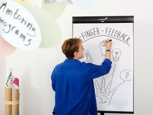 Flipchart marker készlet, 1,5-3 mm, kúpos, EDDING "380", 4 különböző szín