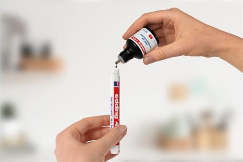 Alkoholos marker, 1 mm, EDDING "400", piros