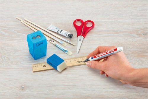 Alkoholos marker, 1 mm, EDDING "400", piros