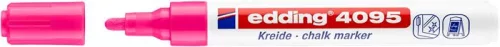 Krétamarker, 2-3 mm, vágott, EDDING "4095", neon rózsaszín