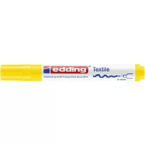   Textilmarker, 2-3 mm, kúpos, EDDING "4500", sárga
