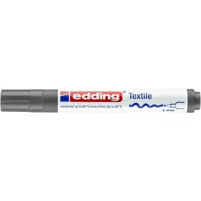   Textilmarker, 2-3 mm, kúpos, EDDING "4500", szürke