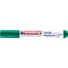 Textilmarker, 2-3 mm, kúpos, EDDING "4500", zöld
