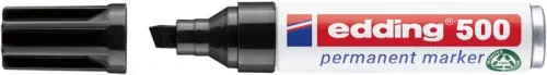 Alkoholos marker, 2-7 mm, vágott, EDDING "500", fekete
