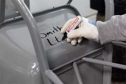 Alkoholos marker, 2-7 mm, vágott, EDDING "500", fekete