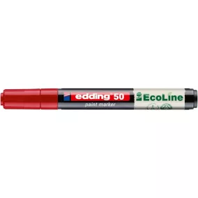Lakkmarker, 2-3 mm, EDDING "50", piros