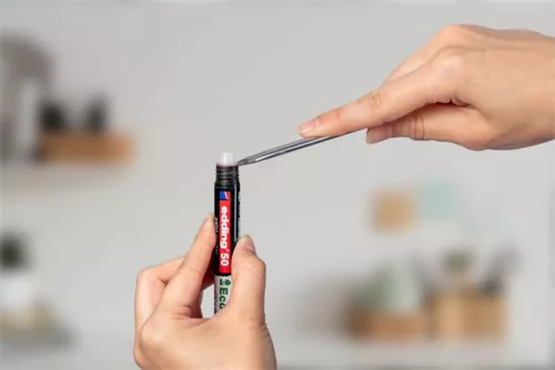 Lakkmarker, 2-3 mm, EDDING "50", piros