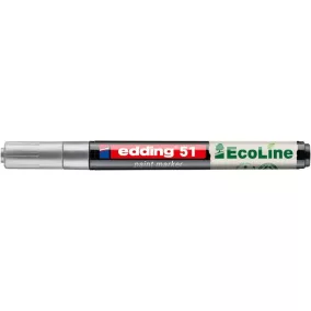 Lakkmarker, 1-2 mm, EDDING "51", ezüst