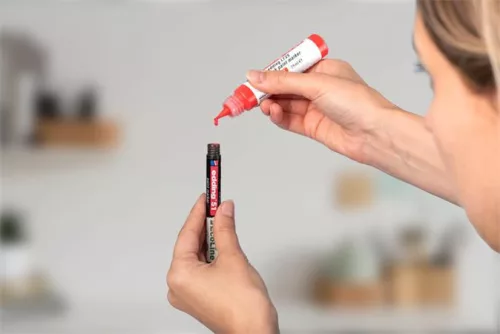 Lakkmarker, 1-2 mm, EDDING "51", fehér