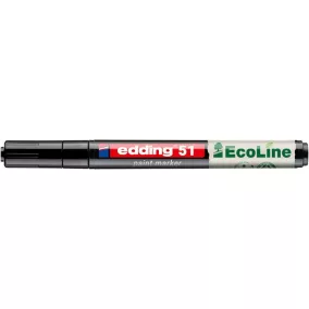 Lakkmarker, 1-2 mm, EDDING "51", fekete
