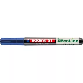 Lakkmarker, 1-2 mm, EDDING "51", kék
