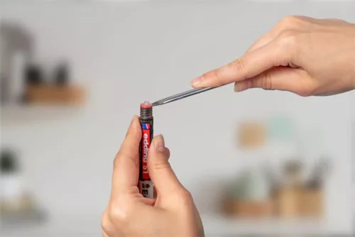 Lakkmarker, 1-2 mm, EDDING "51", piros