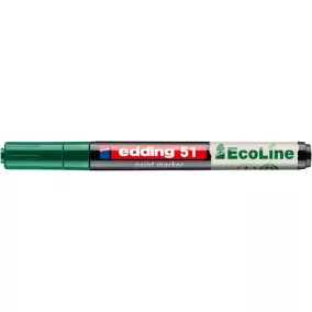 Lakkmarker, 1-2 mm, EDDING "51", zöld