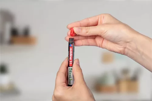 Lakkmarker, 1-2 mm, EDDING "51", zöld