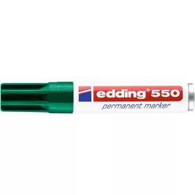 Alkoholos marker, 3-4 mm, EDDING "550", zöld