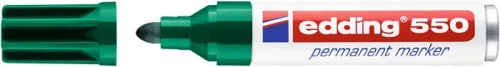 Alkoholos marker, 3-4 mm, EDDING "550", zöld