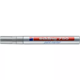 Lakkmarker, 2-4 mm, EDDING "750", ezüst