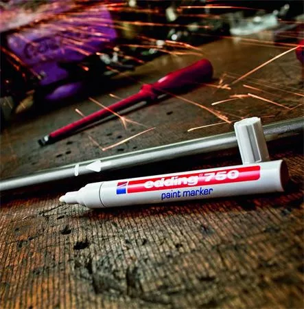 Lakkmarker, 2-4 mm, EDDING "750", ezüst