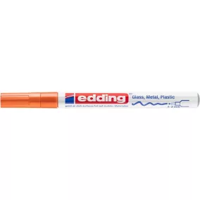 Lakkmarker, 1-2 mm, EDDING "751", narancssárga