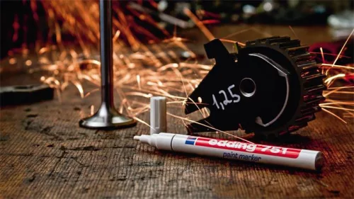 Lakkmarker, 1-2 mm, EDDING "751", narancssárga