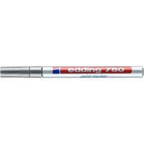 Lakkmarker, 0,8 mm, EDDING "780", ezüst