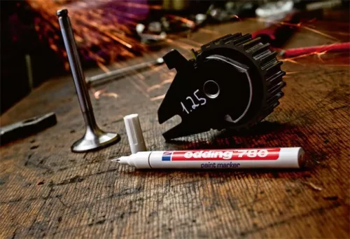 Lakkmarker, 0,8 mm, EDDING "780", fehér