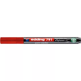 Lakkmarker, 1-2 mm, PCR, EDDING "791", piros