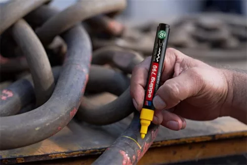 Lakkmarker, 1-2 mm, PCR, EDDING "791", sárga