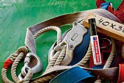 Alkoholos marker, 4-12 mm, vágott, EDDING "800", piros