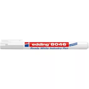   Alkoholos marker, 1-3 mm, kúpos, ipari, EDDING "8046", fehér