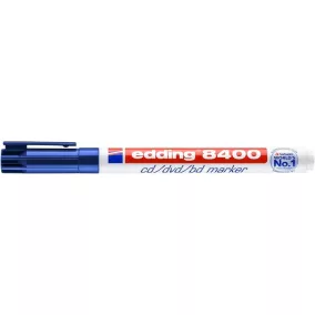   Alkoholos marker, CD/DVD, 0,5-1 mm, EDDING "8400", kék