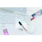   Alkoholos marker, CD/DVD, 0,5-1 mm, EDDING "8400", kék