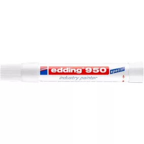   Jelölő marker, 10 mm, kúpos, EDDING "950", fehér