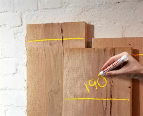 Jelölő marker, 10 mm, kúpos, EDDING "950", fehér