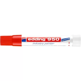   Jelölő marker, 10 mm, kúpos, EDDING "950", piros