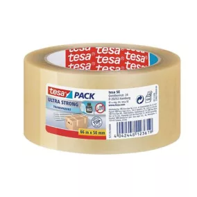   Csomagolószalag, 50 mm x 66 m, TESA "Ultra Strong", átlátszó