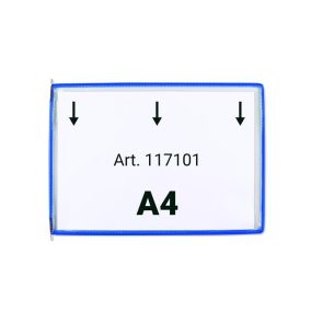 Bemutatótábla A4, fekvő, felül nyitott, DJOIS, kék