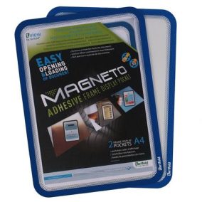   Infokeret, öntapadós háttal, A4, DJOIS "Magneto", kék