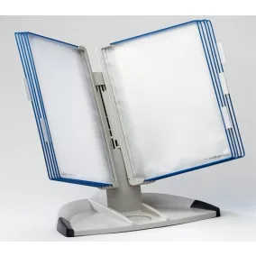   Bemutatótábla tartó, asztali, A4, 10 férőhelyes, DJOIS "Design", kék